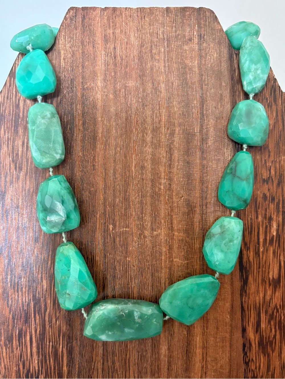 Green Statement Stone Necklace